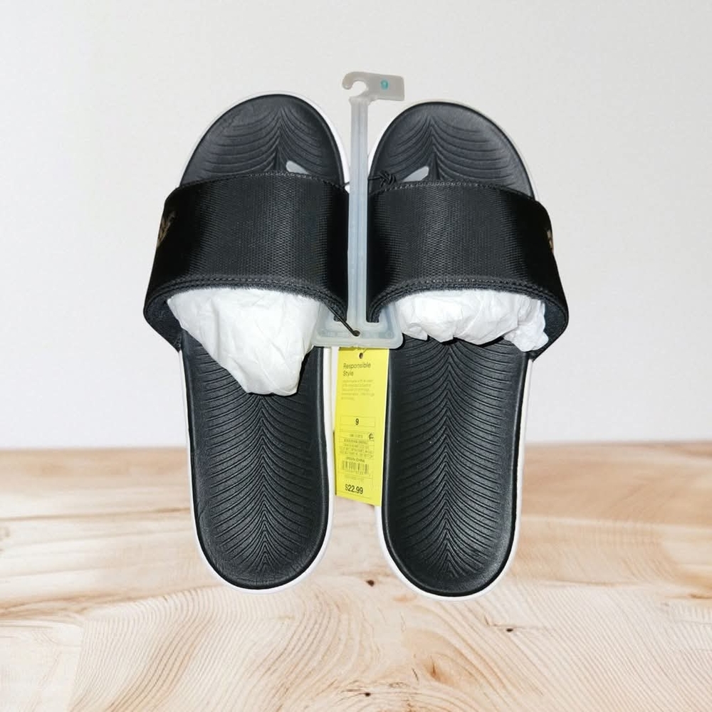 Black Slide Sandals